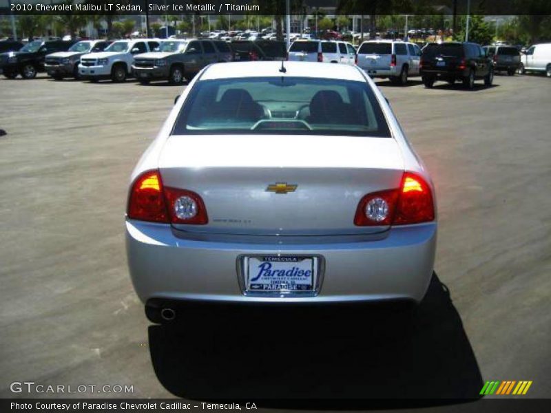 Silver Ice Metallic / Titanium 2010 Chevrolet Malibu LT Sedan