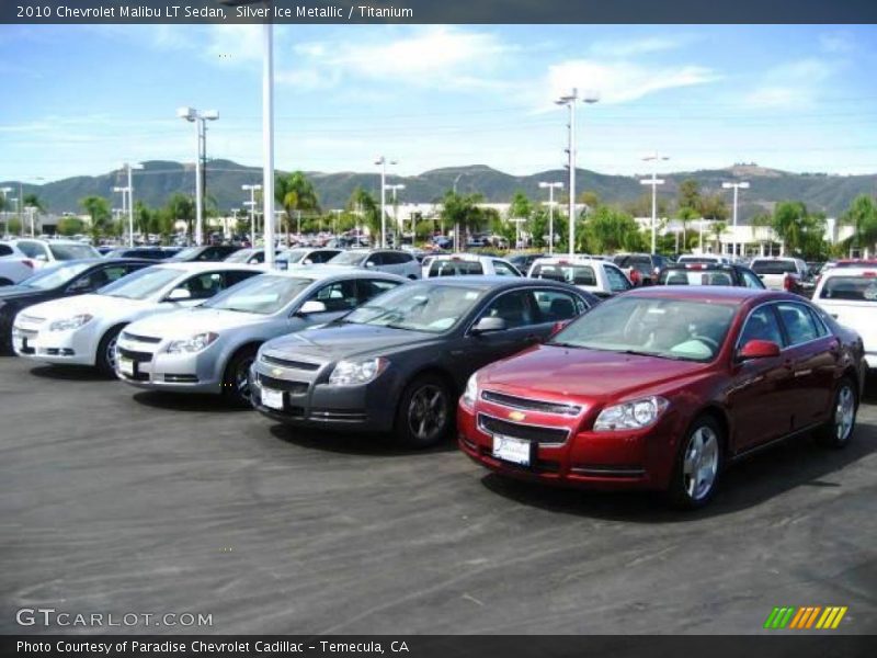 Silver Ice Metallic / Titanium 2010 Chevrolet Malibu LT Sedan