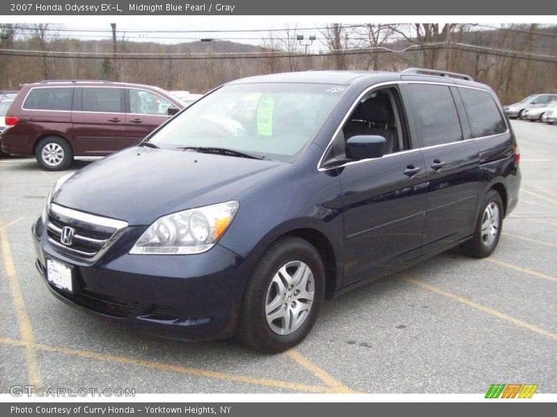 Midnight Blue Pearl / Gray 2007 Honda Odyssey EX-L
