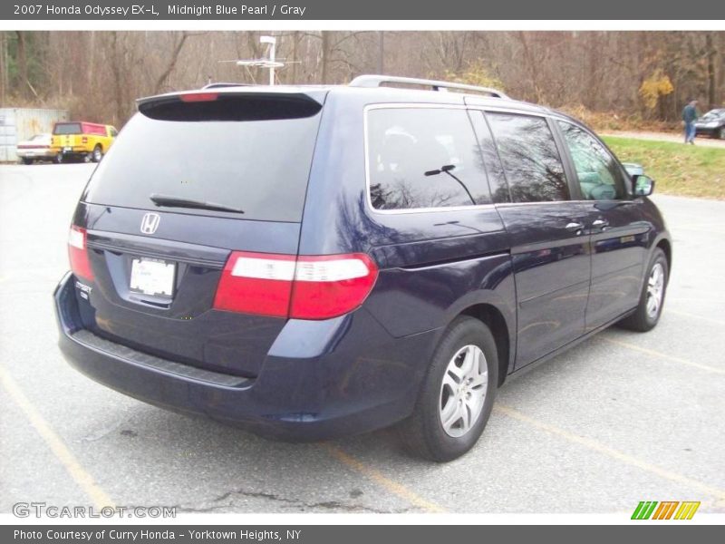 Midnight Blue Pearl / Gray 2007 Honda Odyssey EX-L