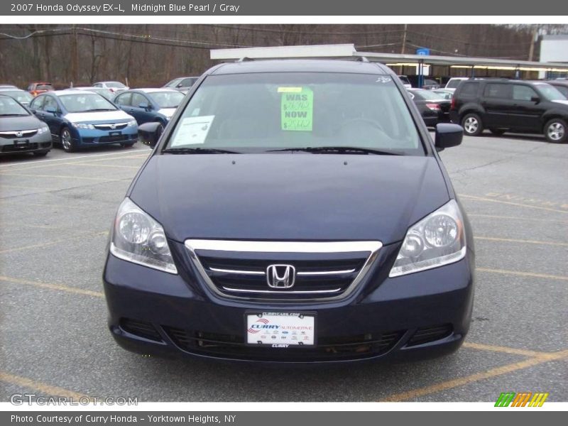 Midnight Blue Pearl / Gray 2007 Honda Odyssey EX-L