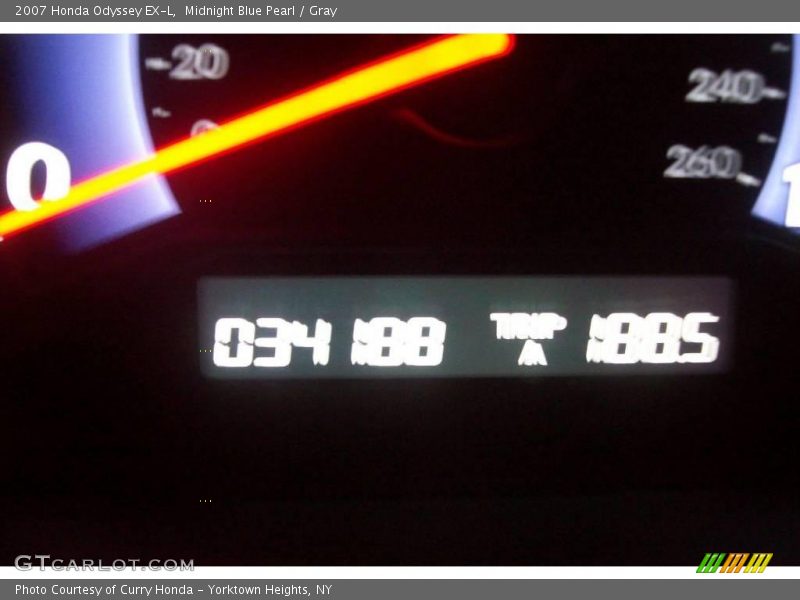 Midnight Blue Pearl / Gray 2007 Honda Odyssey EX-L