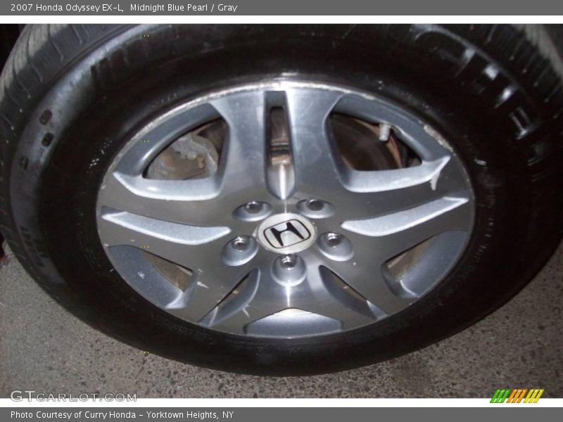 Midnight Blue Pearl / Gray 2007 Honda Odyssey EX-L