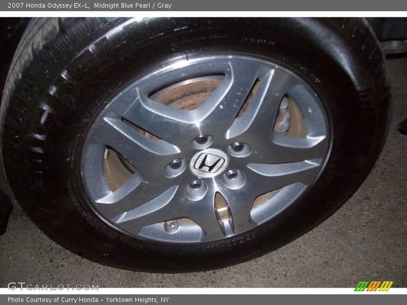 Midnight Blue Pearl / Gray 2007 Honda Odyssey EX-L