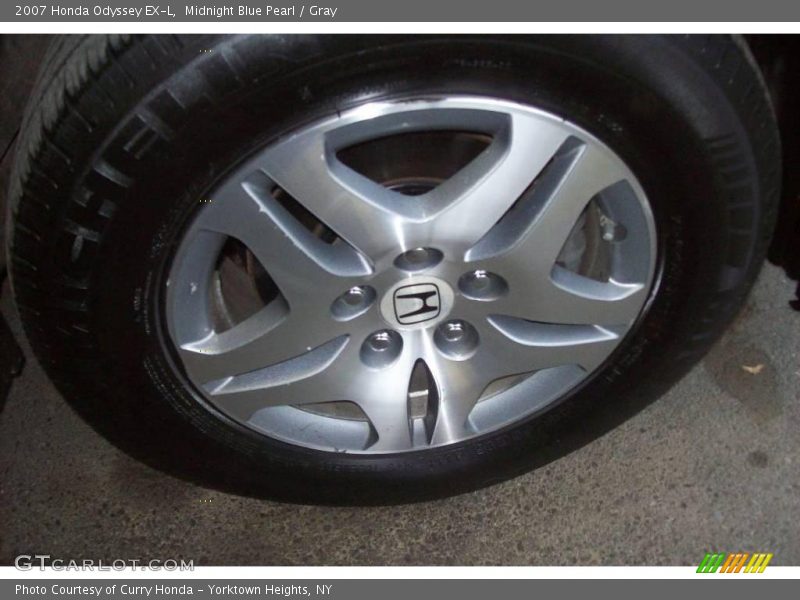 Midnight Blue Pearl / Gray 2007 Honda Odyssey EX-L
