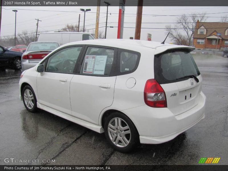 Taffeta White / Black 2007 Honda Fit Sport