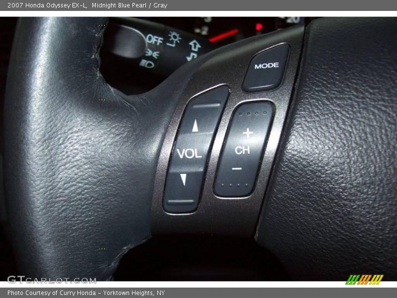 Midnight Blue Pearl / Gray 2007 Honda Odyssey EX-L