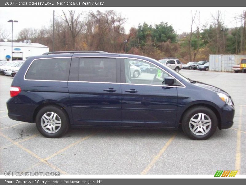Midnight Blue Pearl / Gray 2007 Honda Odyssey EX-L