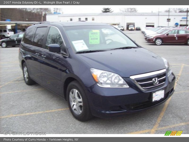Midnight Blue Pearl / Gray 2007 Honda Odyssey EX-L