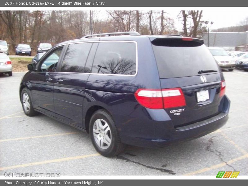 Midnight Blue Pearl / Gray 2007 Honda Odyssey EX-L