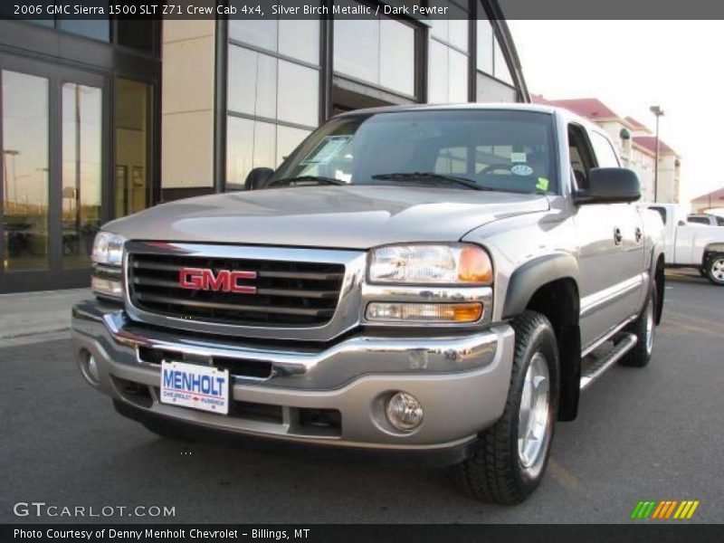 Silver Birch Metallic / Dark Pewter 2006 GMC Sierra 1500 SLT Z71 Crew Cab 4x4