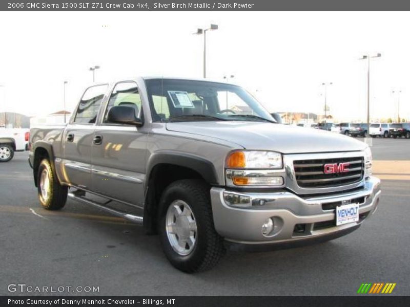 Silver Birch Metallic / Dark Pewter 2006 GMC Sierra 1500 SLT Z71 Crew Cab 4x4
