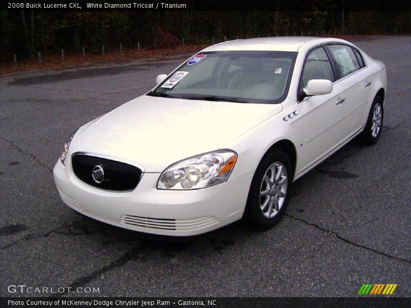 White Diamond Tricoat / Titanium 2008 Buick Lucerne CXL