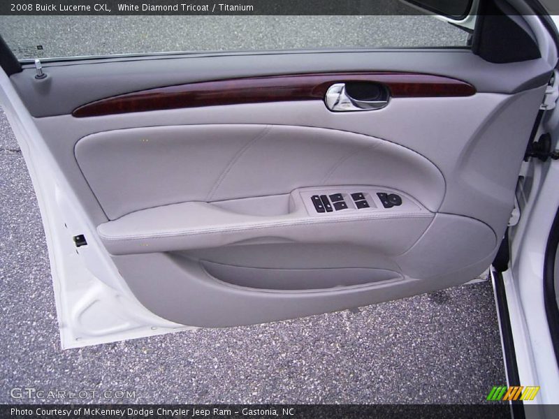 White Diamond Tricoat / Titanium 2008 Buick Lucerne CXL