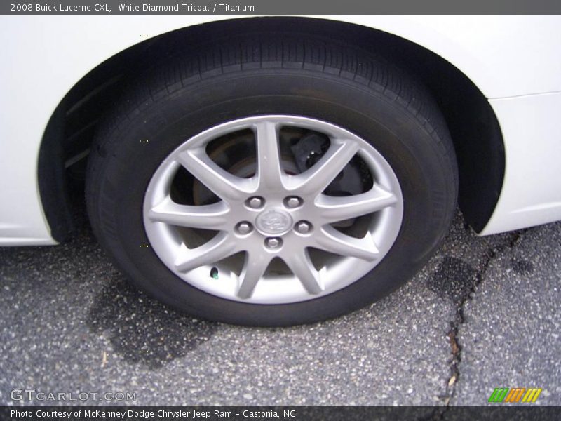 White Diamond Tricoat / Titanium 2008 Buick Lucerne CXL