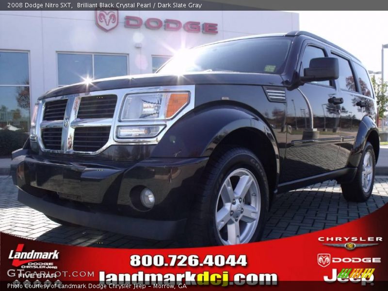 Brilliant Black Crystal Pearl / Dark Slate Gray 2008 Dodge Nitro SXT