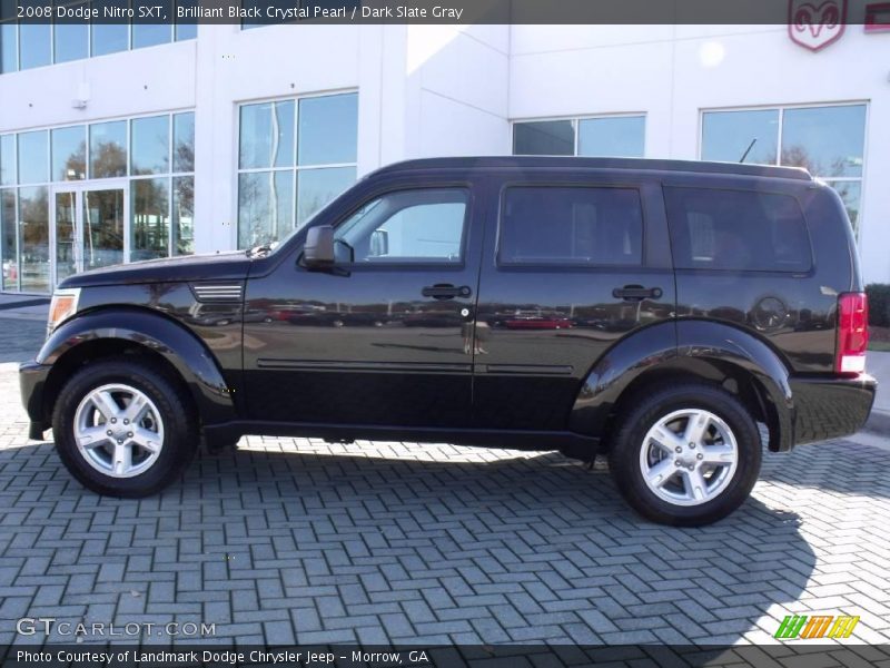 Brilliant Black Crystal Pearl / Dark Slate Gray 2008 Dodge Nitro SXT