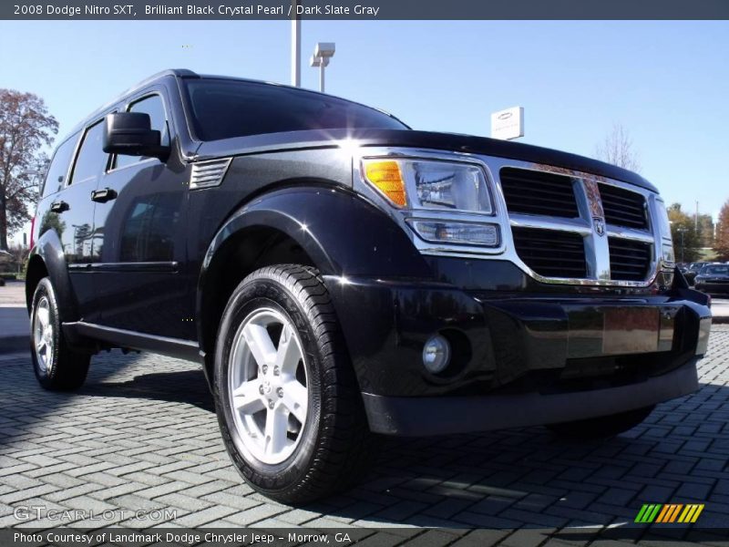 Brilliant Black Crystal Pearl / Dark Slate Gray 2008 Dodge Nitro SXT