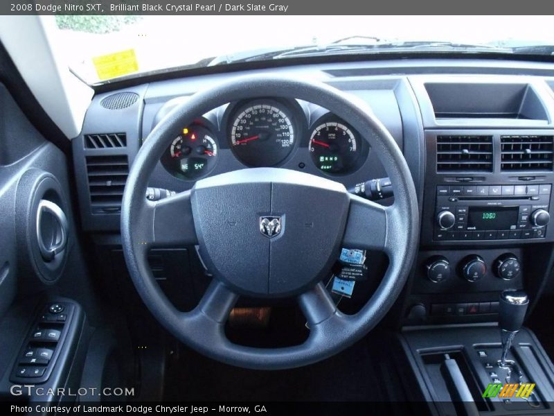 Brilliant Black Crystal Pearl / Dark Slate Gray 2008 Dodge Nitro SXT