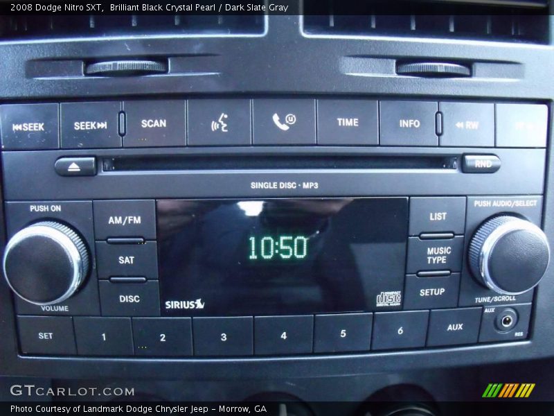 Brilliant Black Crystal Pearl / Dark Slate Gray 2008 Dodge Nitro SXT