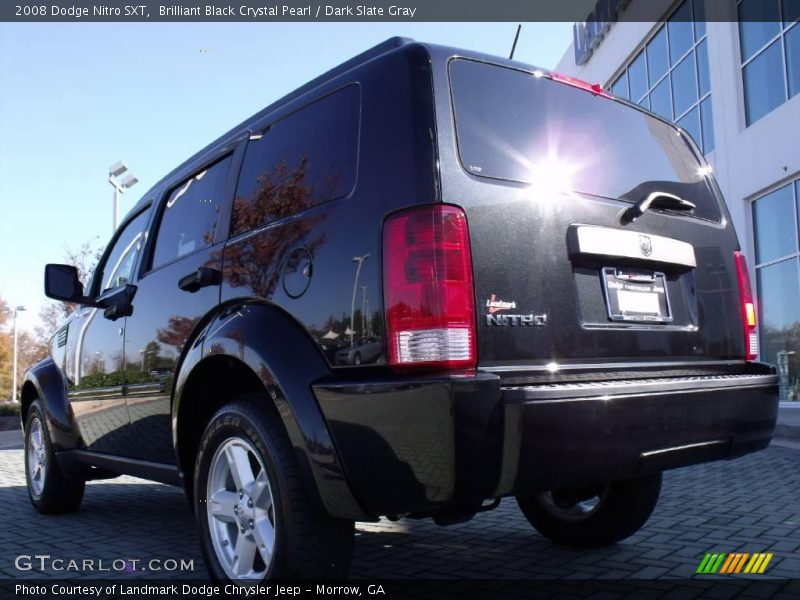 Brilliant Black Crystal Pearl / Dark Slate Gray 2008 Dodge Nitro SXT