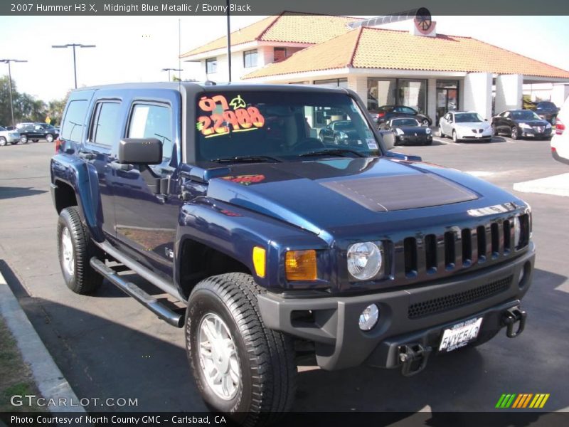 Midnight Blue Metallic / Ebony Black 2007 Hummer H3 X