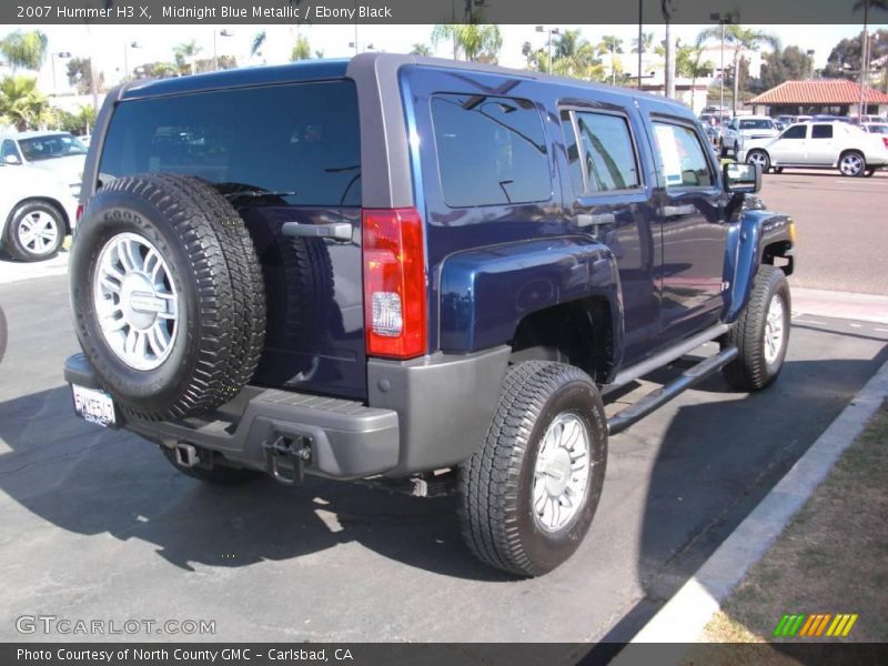 Midnight Blue Metallic / Ebony Black 2007 Hummer H3 X