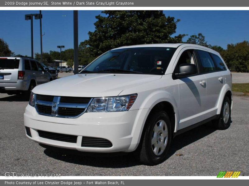 Stone White / Dark Slate Gray/Light Graystone 2009 Dodge Journey SE