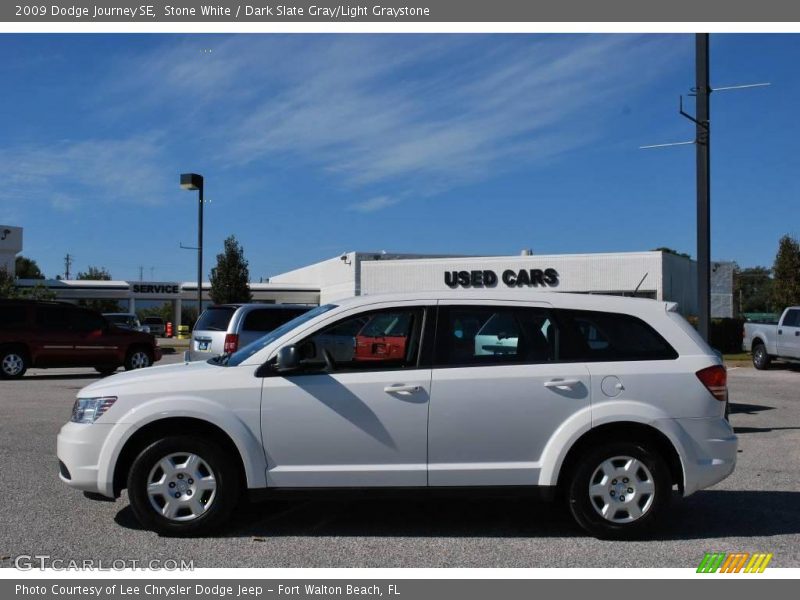 Stone White / Dark Slate Gray/Light Graystone 2009 Dodge Journey SE