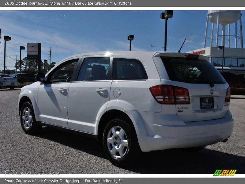 Stone White / Dark Slate Gray/Light Graystone 2009 Dodge Journey SE