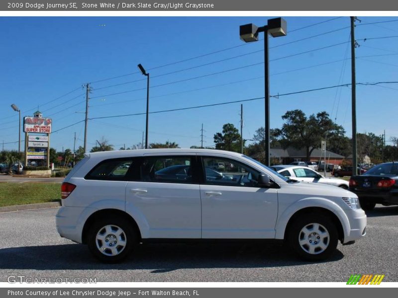 Stone White / Dark Slate Gray/Light Graystone 2009 Dodge Journey SE
