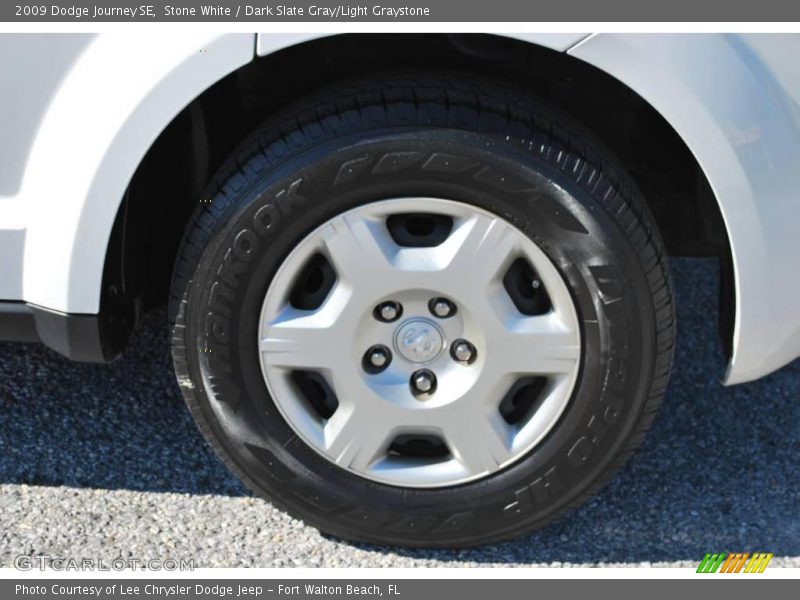 Stone White / Dark Slate Gray/Light Graystone 2009 Dodge Journey SE