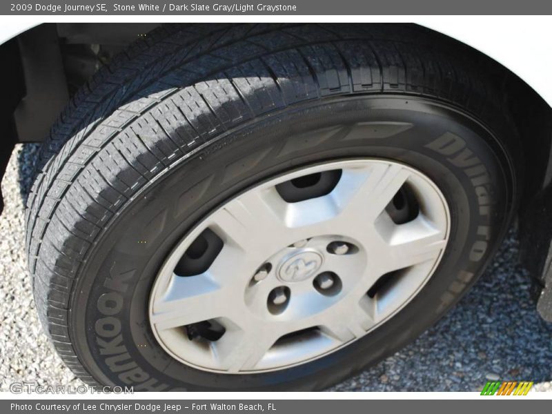 Stone White / Dark Slate Gray/Light Graystone 2009 Dodge Journey SE