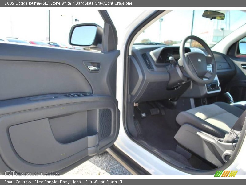 Stone White / Dark Slate Gray/Light Graystone 2009 Dodge Journey SE