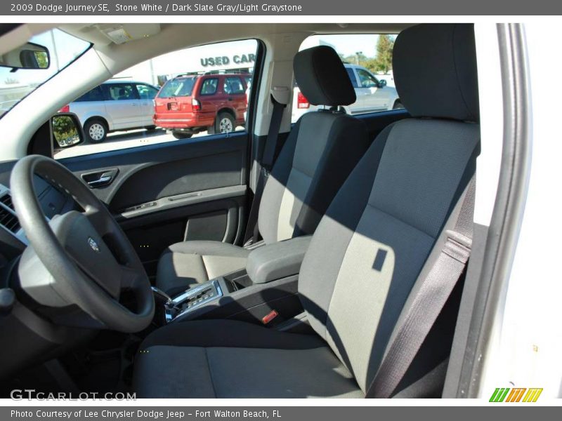 Stone White / Dark Slate Gray/Light Graystone 2009 Dodge Journey SE