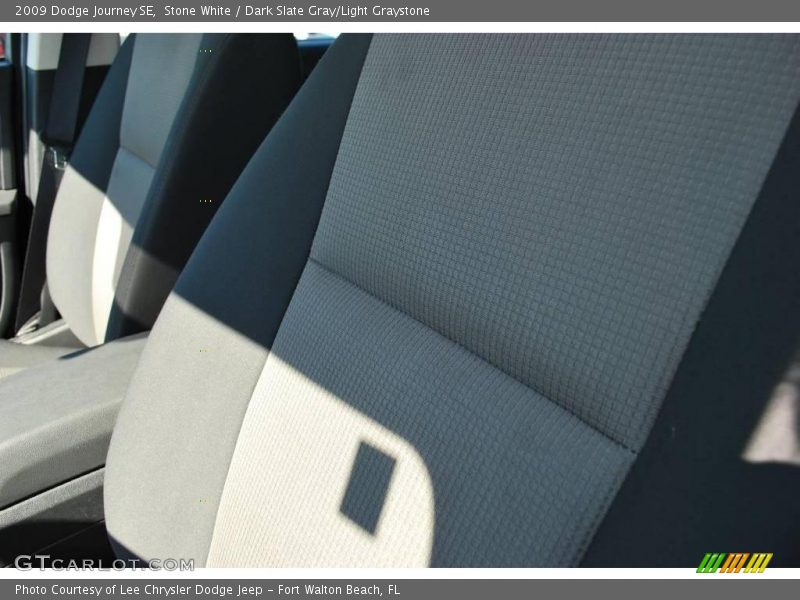 Stone White / Dark Slate Gray/Light Graystone 2009 Dodge Journey SE