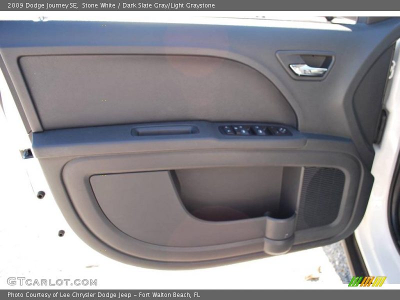 Stone White / Dark Slate Gray/Light Graystone 2009 Dodge Journey SE
