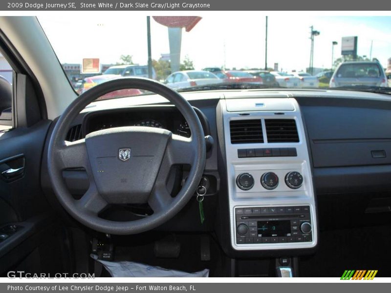 Stone White / Dark Slate Gray/Light Graystone 2009 Dodge Journey SE