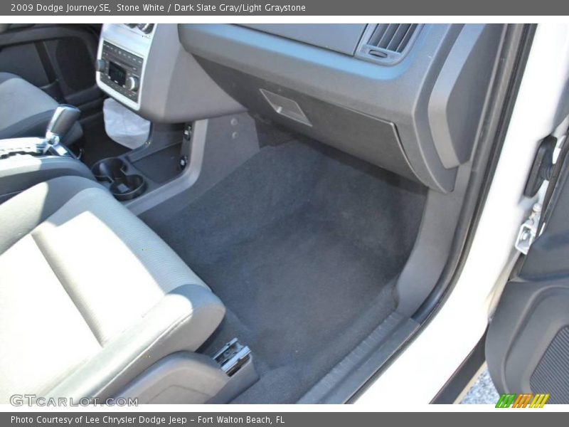 Stone White / Dark Slate Gray/Light Graystone 2009 Dodge Journey SE