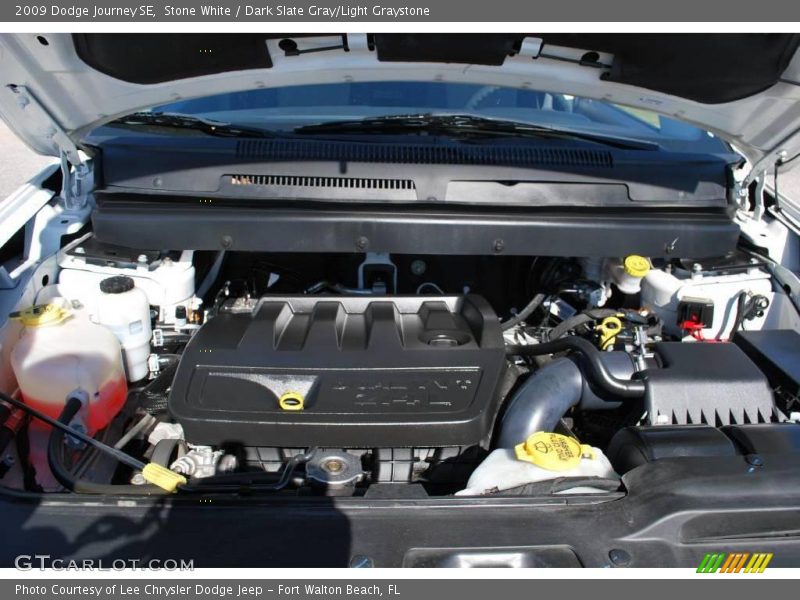 Stone White / Dark Slate Gray/Light Graystone 2009 Dodge Journey SE