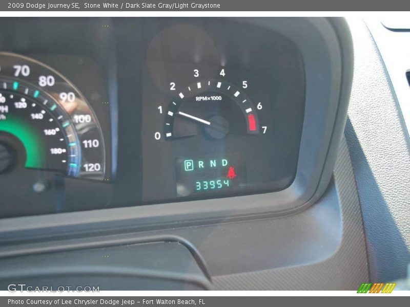 Stone White / Dark Slate Gray/Light Graystone 2009 Dodge Journey SE