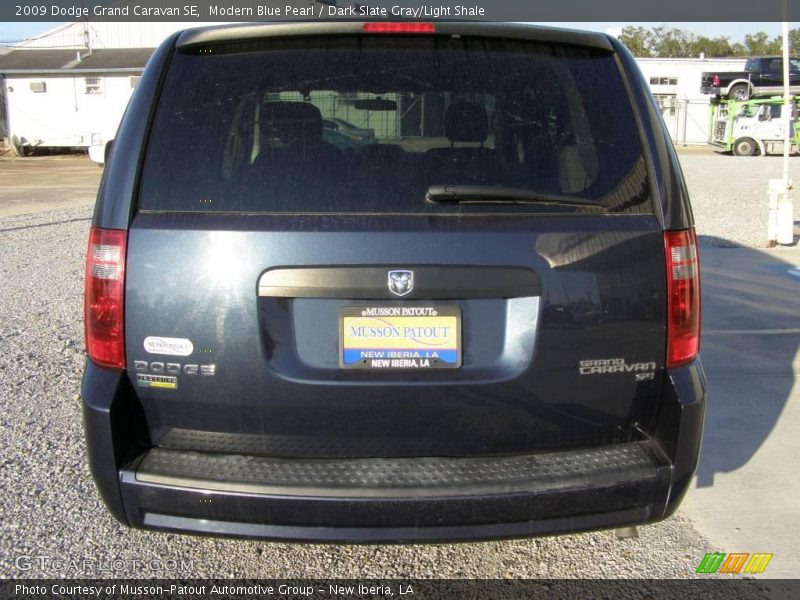 Modern Blue Pearl / Dark Slate Gray/Light Shale 2009 Dodge Grand Caravan SE