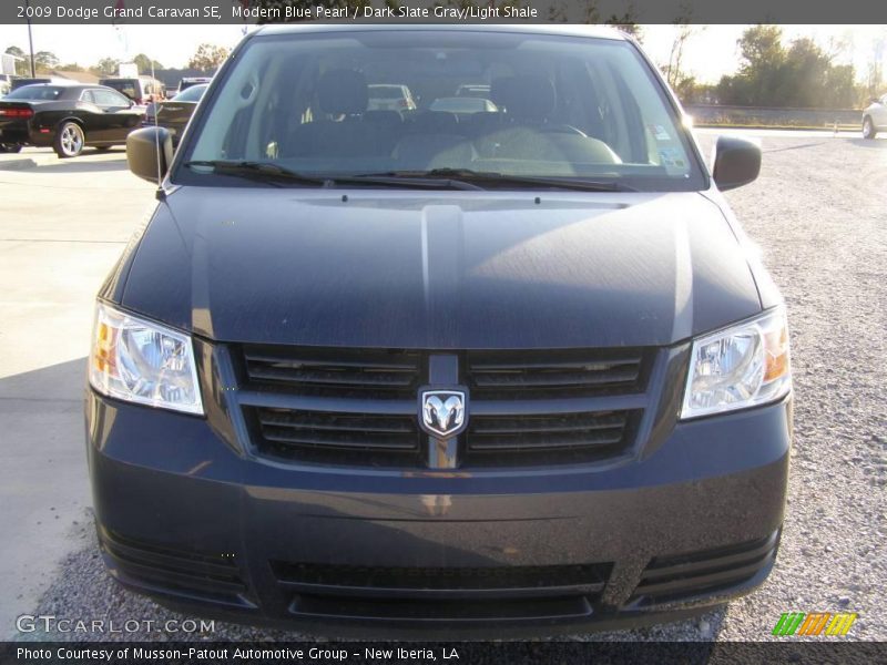 Modern Blue Pearl / Dark Slate Gray/Light Shale 2009 Dodge Grand Caravan SE