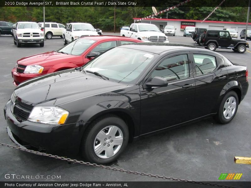 Brilliant Black Crystal Pearl / Dark Slate Gray 2010 Dodge Avenger SXT