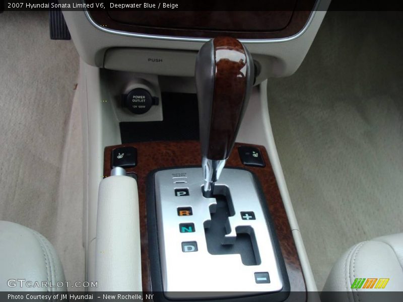 Deepwater Blue / Beige 2007 Hyundai Sonata Limited V6