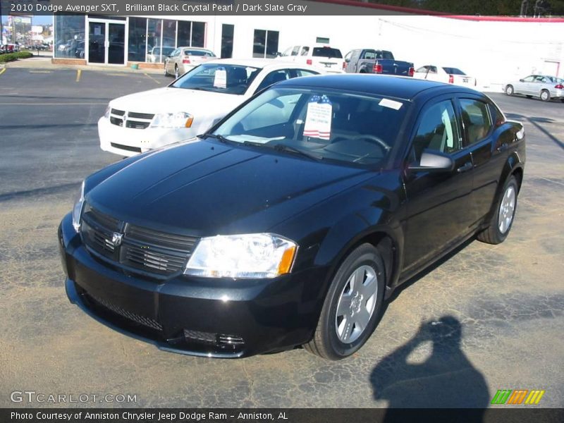 Brilliant Black Crystal Pearl / Dark Slate Gray 2010 Dodge Avenger SXT