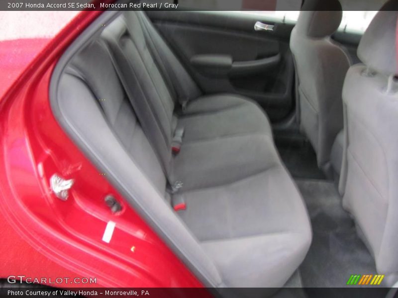 Moroccan Red Pearl / Gray 2007 Honda Accord SE Sedan