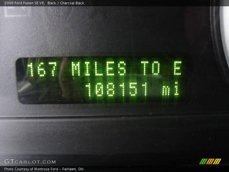 Black / Charcoal Black 2006 Ford Fusion SE V6