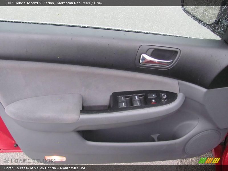 Moroccan Red Pearl / Gray 2007 Honda Accord SE Sedan