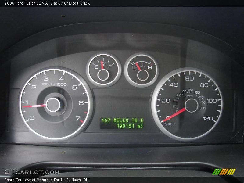 Black / Charcoal Black 2006 Ford Fusion SE V6